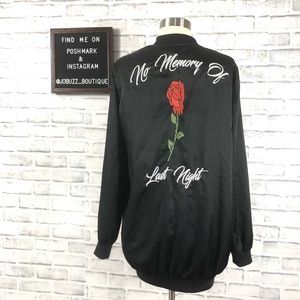 Misguided “No Memory Of Last Night” Bomber Jacket